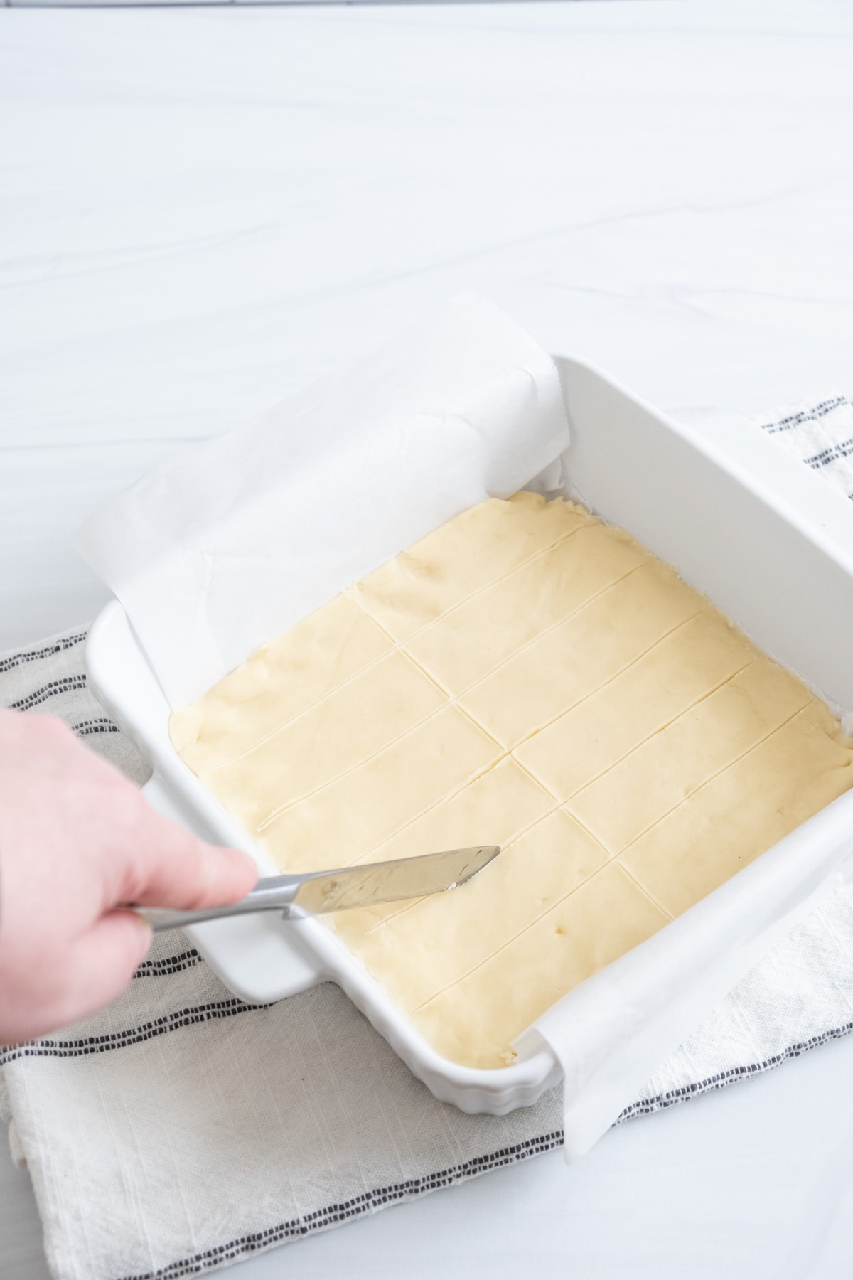 scoring into 12 pieces